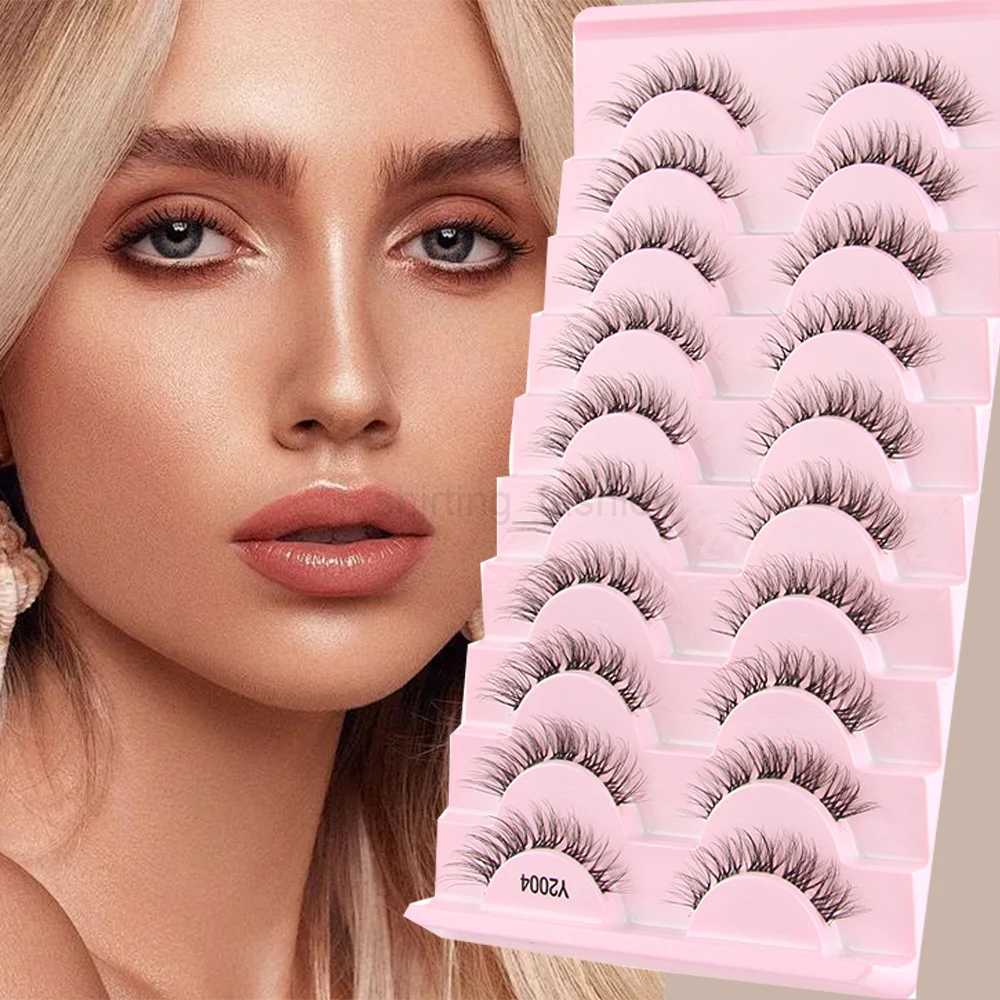 YSDO 3/10 Pairs Short Fake Lashes Soft Mink Lashes Natural False Eyelashes Extension Wispy Strip Eyelash Eye Lashes Makeup ToolsCL240713