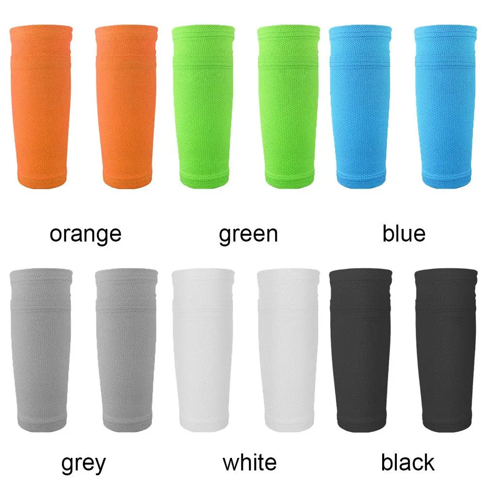 1Pair Soft Breathable Nylon Football Shin Holder Instep Socks Soccer Shin Pads Cover Instep Socks Leg Guard Sleeves Sports Suits 240713