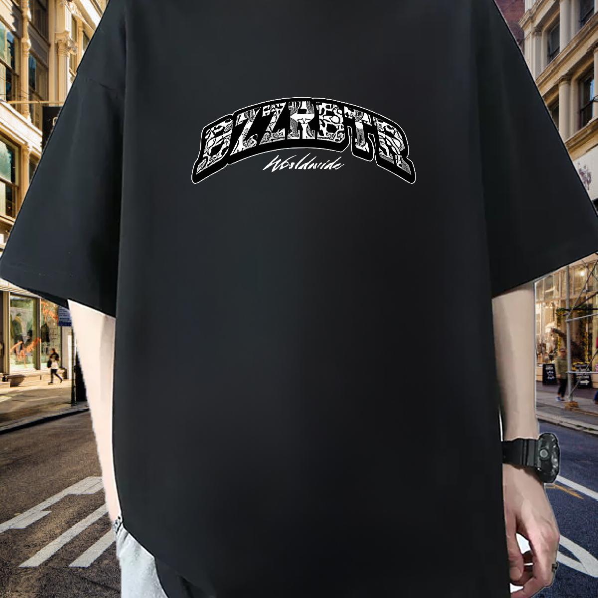 Classic T-Shirts Custom Print Oversized Men Tshirts Casual Breathable Crew Neck Cotton Unisex Tees