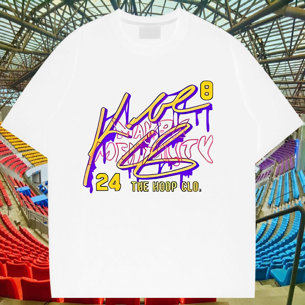 Classic T shirt Black Oversized Sports Casual Men Tees Short sleeve Cotton Soft Cool Design