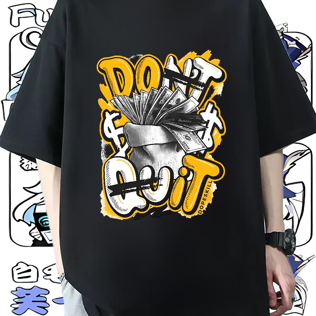 Classic Men T Shirts Plus Size Cartoon Street wear Hip Hop Tshirt for Man Woman Breathable Crew Neck Cotton Popular