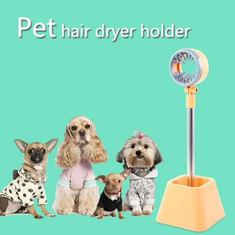 Pet Hair Dryer Bracket 180 Degree Rotatable Dog for Cat Grooming Brush Holder St