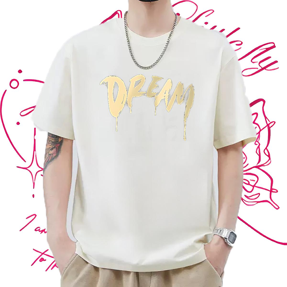 2024 Summer T-Shirts Crew Neck Cotton Summer Casual Men Clothes T-Shirt Floral Print Cool Wear