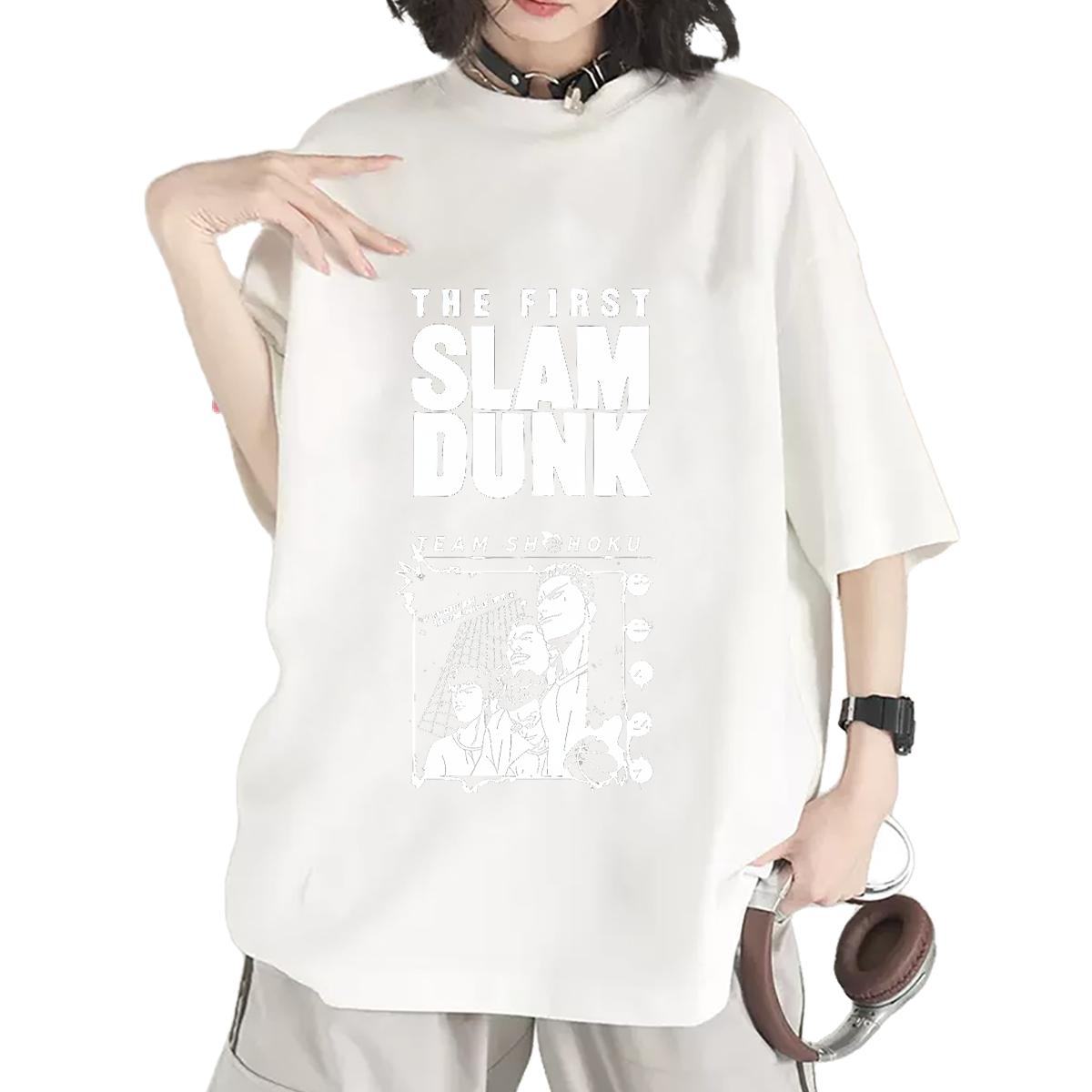 Loose fit T-Shirts for Women Round Neck Short Sleeve Polos Hip Hop Fashion Womens Tshirts Black Oversized