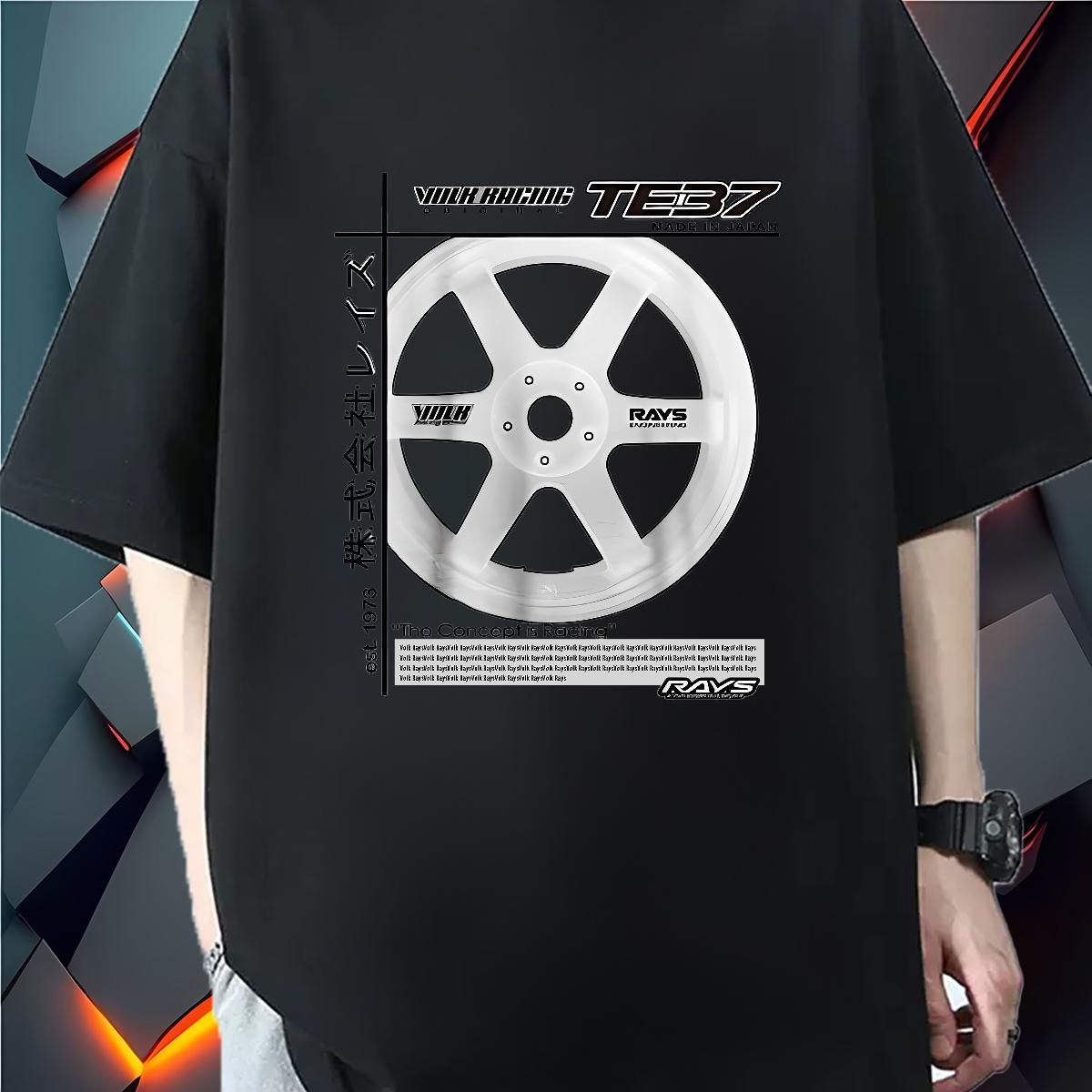 2024 New Men T Shirts DIY Printed Tshirts Street Casual Crew Neck Cotton 5A Tops Tees