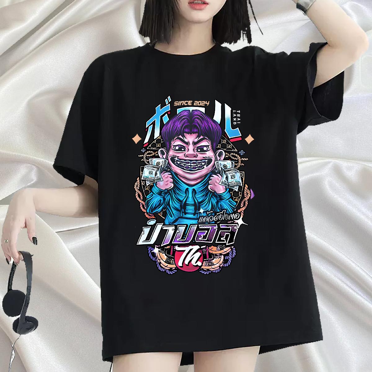 Brand T shirt Short sleeve Cotton Soft Top Shirts Summer Casual 2024 DIY Couples T Shirts Custom Printing