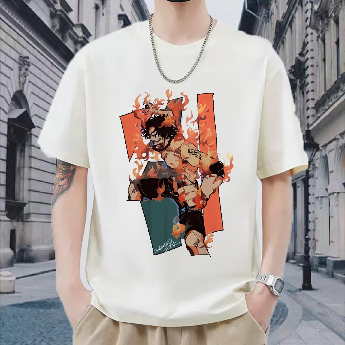 Comfortable T Shirt For Man Hip Hop Street Short sleeve Cotton Soft Men Clothes T-Shirt Casual New Custom Cartoon Tee Shirt