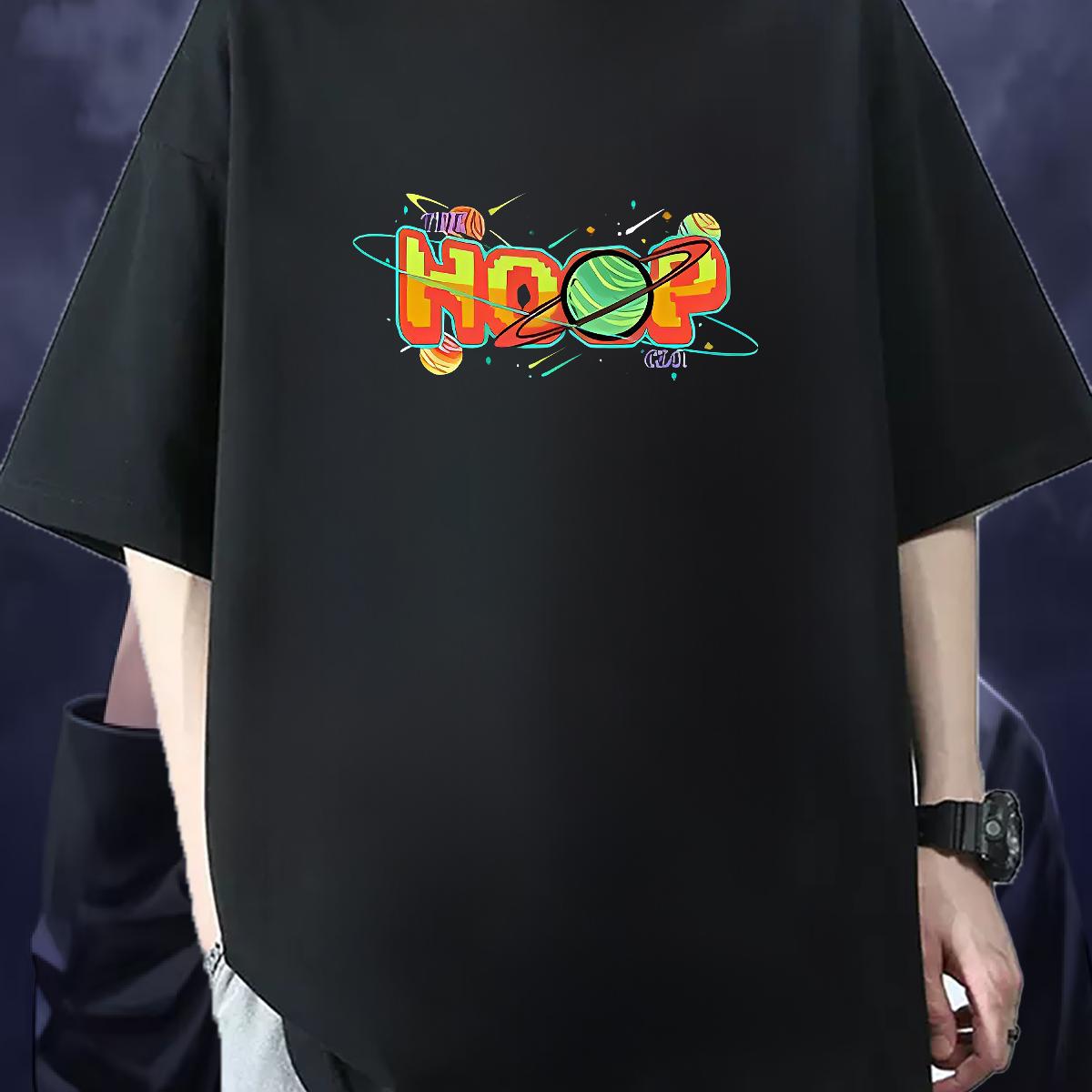 New Arrival T Shirt For Man Black White High Street Hip Hop Tshirts Breathable Short Sleeve Cool Design