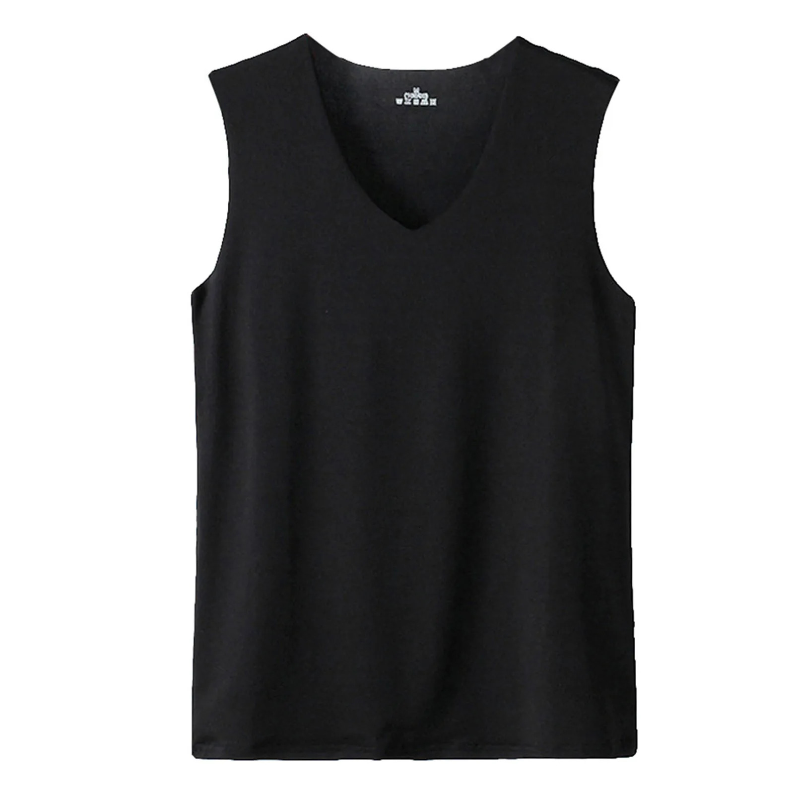 MenS Summer Ice Silk Traceless Thin Breathable Color V-Neck Sleeveless Top Tank Top Men Sleeveless Shirts Y2k MenS Clothing 240703