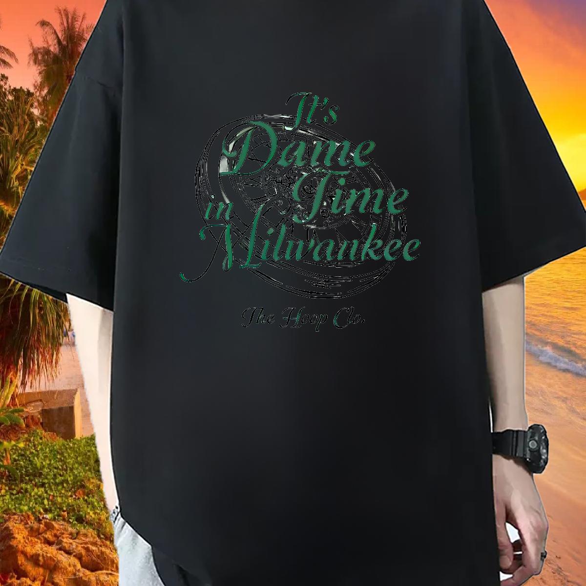 Brand Man T Shirts Cartoon Print Men Clothes T-Shirt Hip Hop Street Cotton O Neck Short Sleeves Designer Clothings