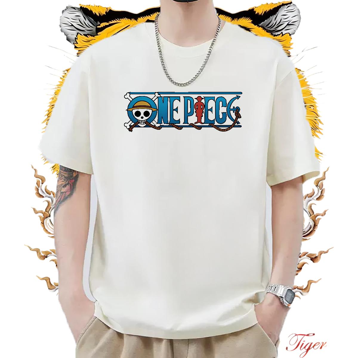 Custom Man T Shirts Anime Print Anime Printing Street Men Clothes T-Shirt Breathable Short Sleeve Designer