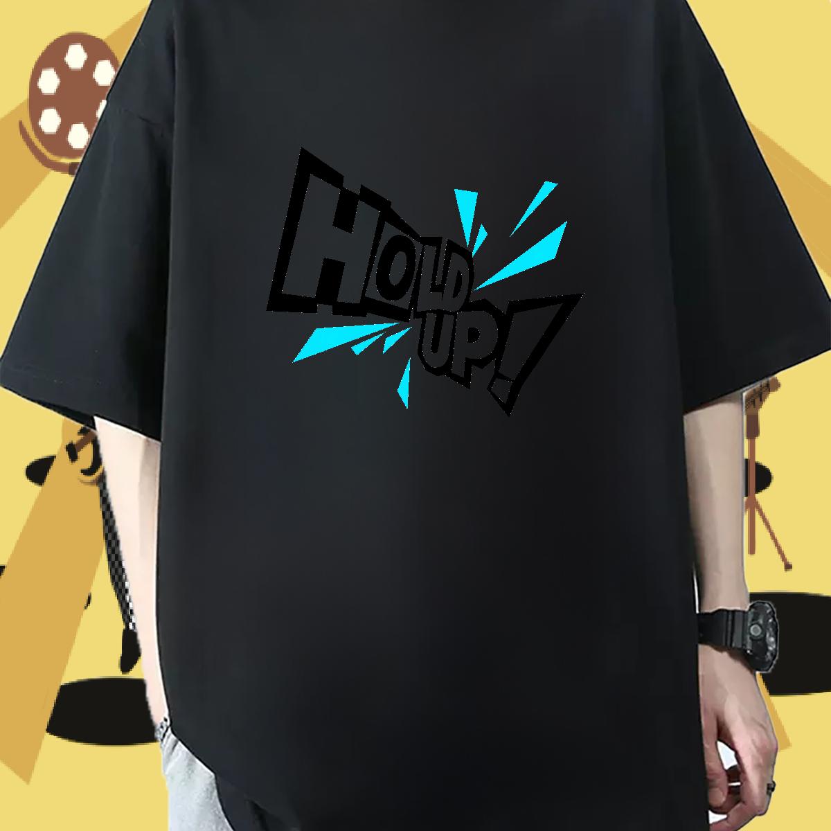 Brand Mens T Shirts Custom Anime Anime Printing Street Tshirt for Man Woman 180g Cotton Designer