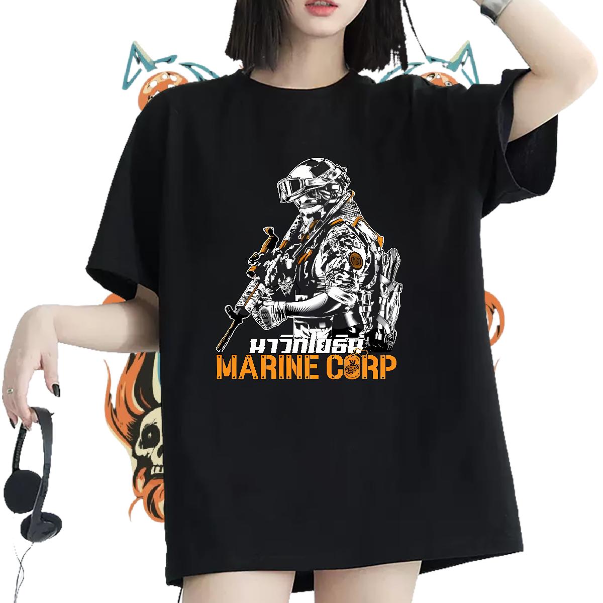 5A Women T Shirts Crew Neck Cotton Breathable Tops Outdoor Custom Lady T shirt Custom Print Plus Size