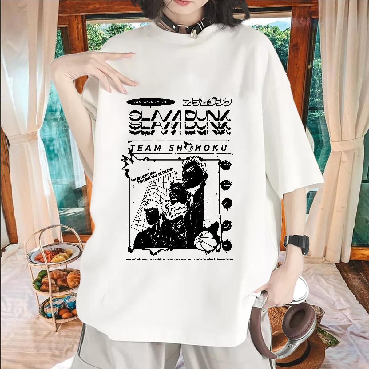 2024 T Shirt For Woman Cotton O Neck Short Sleeves Street Womens Tshirts Anime Oversized 5A Tees