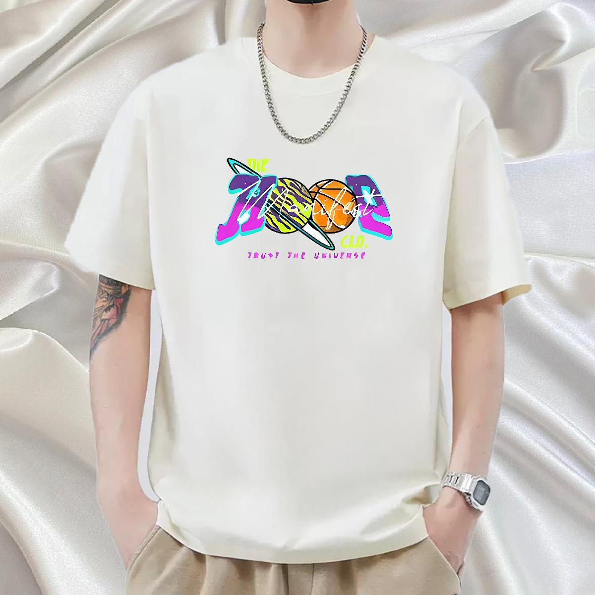 2024 T Shirts Men DIY Printed Street Mens Tshirts Short sleeve Cotton Soft Designer