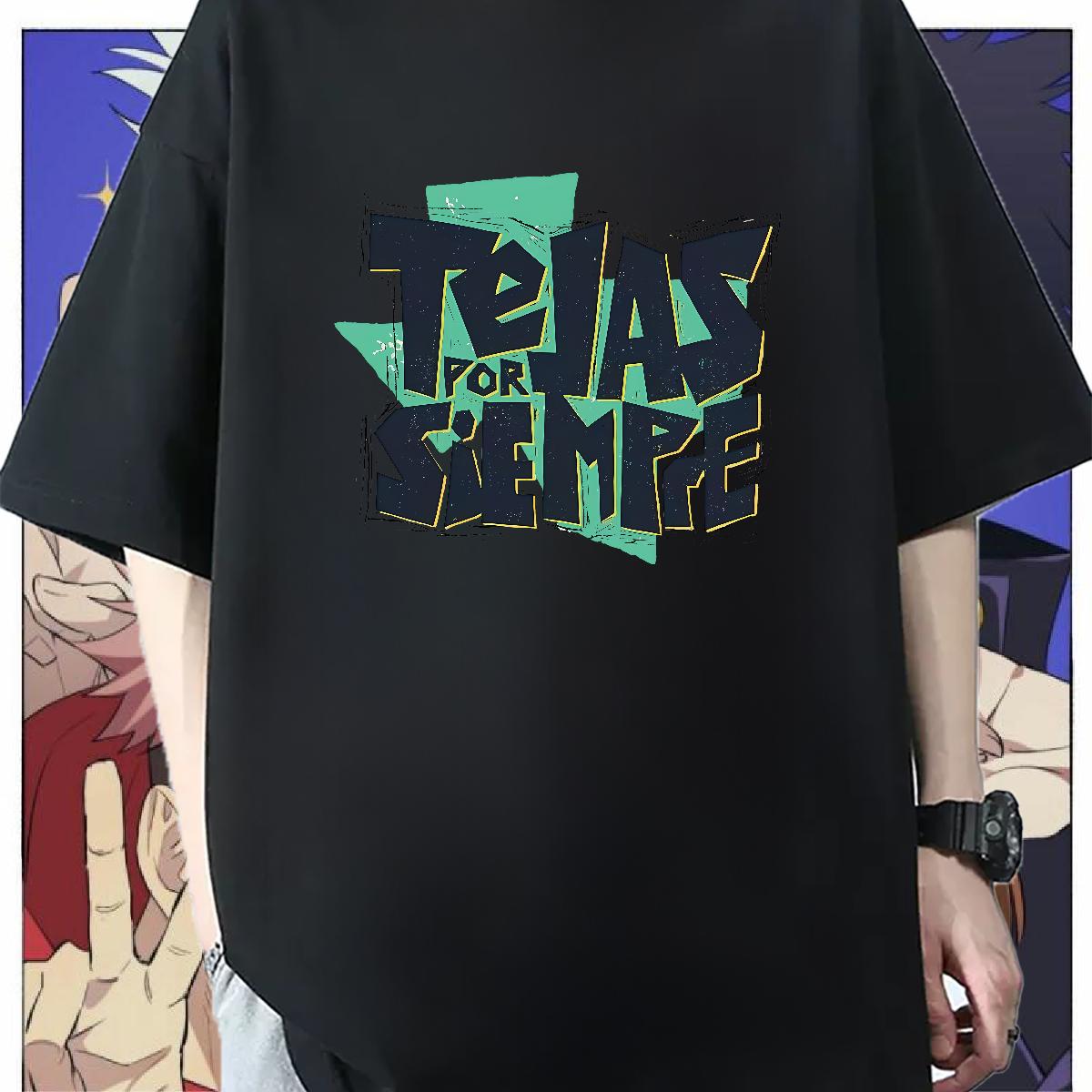 Unisex T Shirt For Man Sport Crew Neck Cotton Men Tees Fashion Casual Cartoon Printing S-3XL Clothings