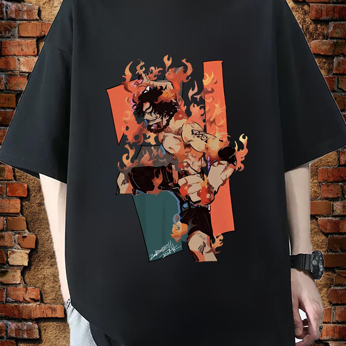 Comfortable Tshirt for Man Woman Breathable Crew Neck Cotton Street wear Hip Hop T Shirt For Man Custom Cartoon DIY Tops