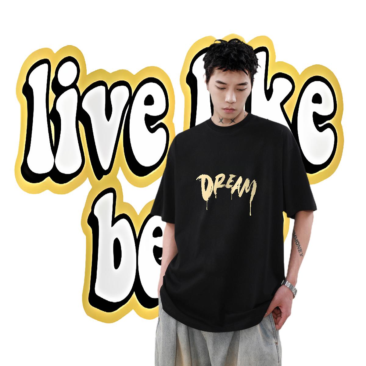 New Mens T Shirts DIY Anime Casual Daily Wear Mens Tshirts Cotton O Neck Short Sleeves Classic