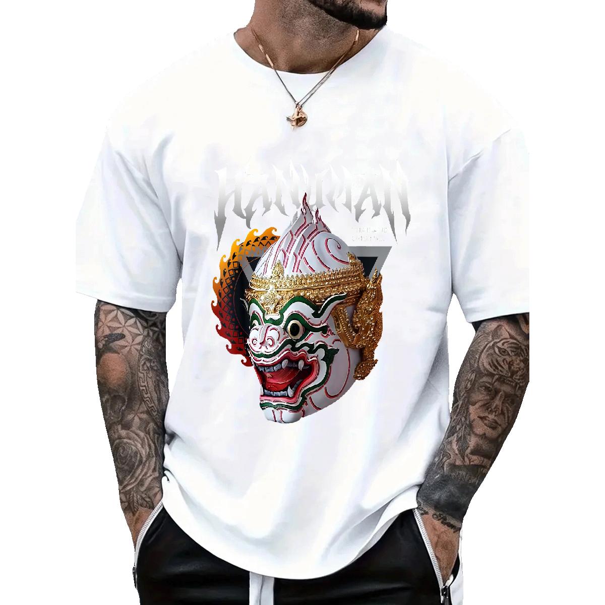 2024 T-Shirts for Men Black White Tshirts Daily Wear Crew Neck Cotton Soft Clothings