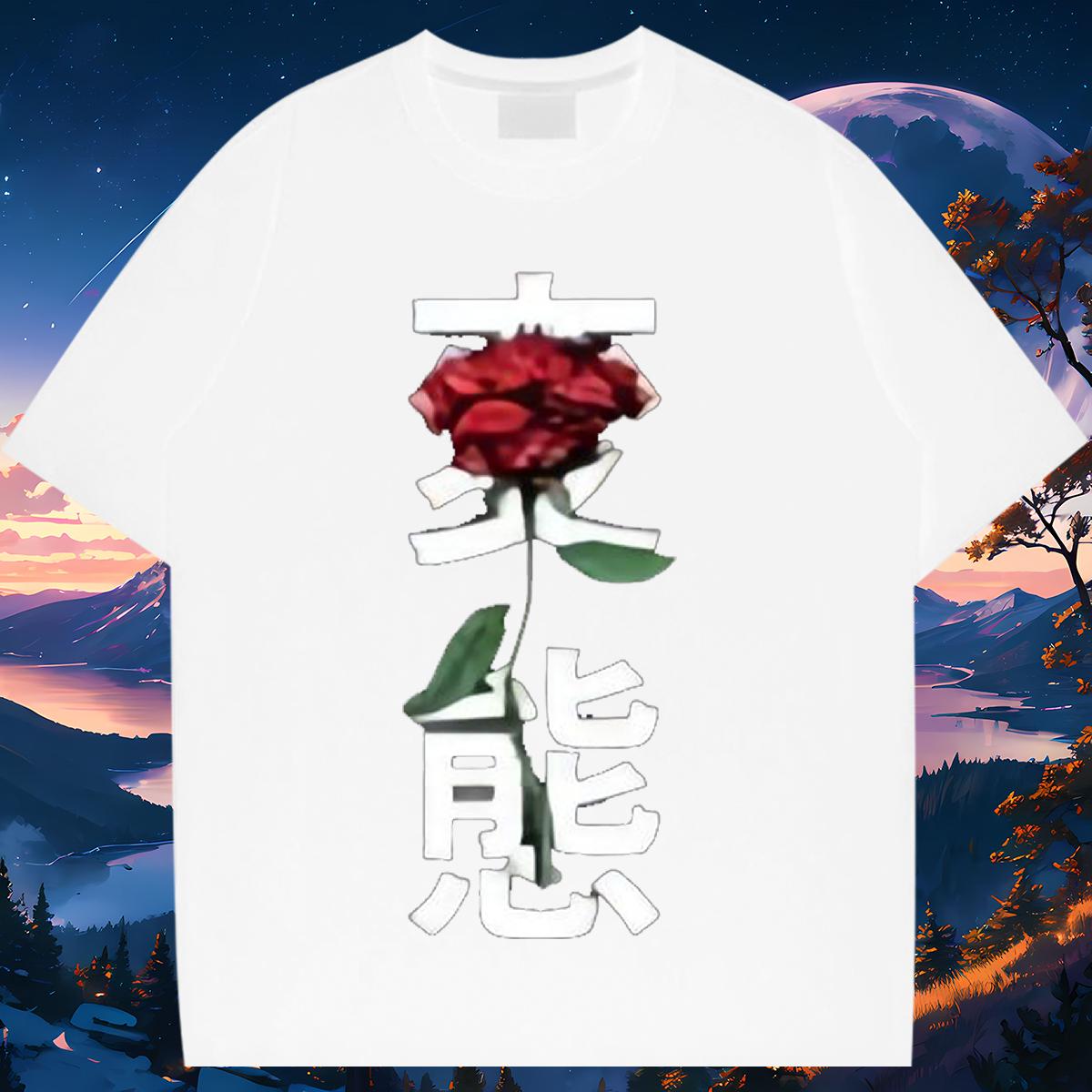 Unisex Man T Shirts Daily Wear Breathable Short Sleeve Tshirts 2024 Designer Cartoon Printing S-3XL Tees Shirts