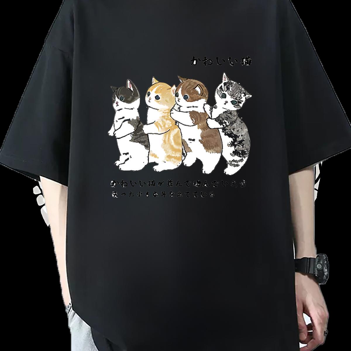 Designer Mens T Shirts Black Oversized Tshirts Street wear Hip Hop Breathable Crew Neck Cotton Unisex Clothes