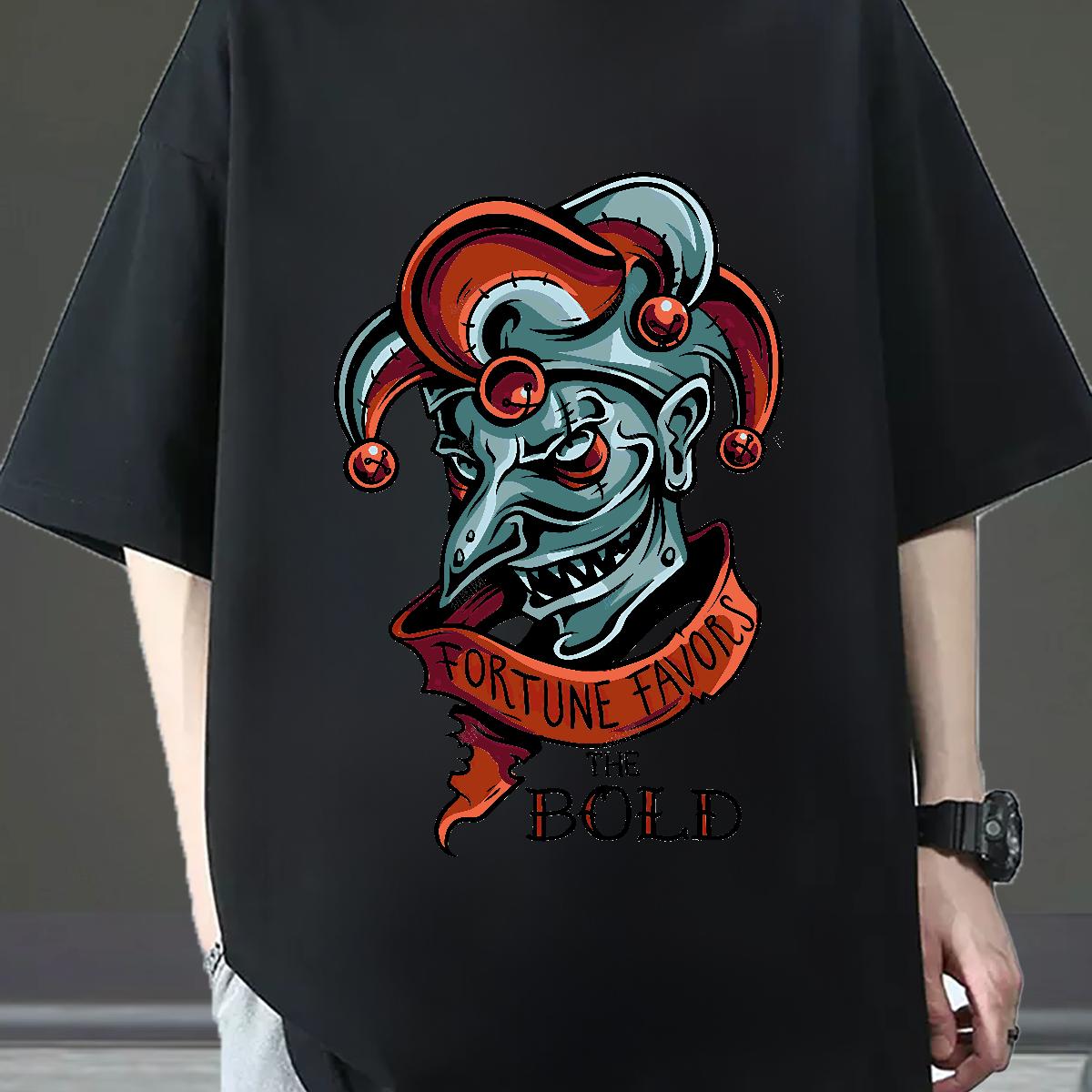 Cool Couples T Shirts Breathable Crew Neck Cotton Hip Hop Street T-Shirts Skull Customized Clothes