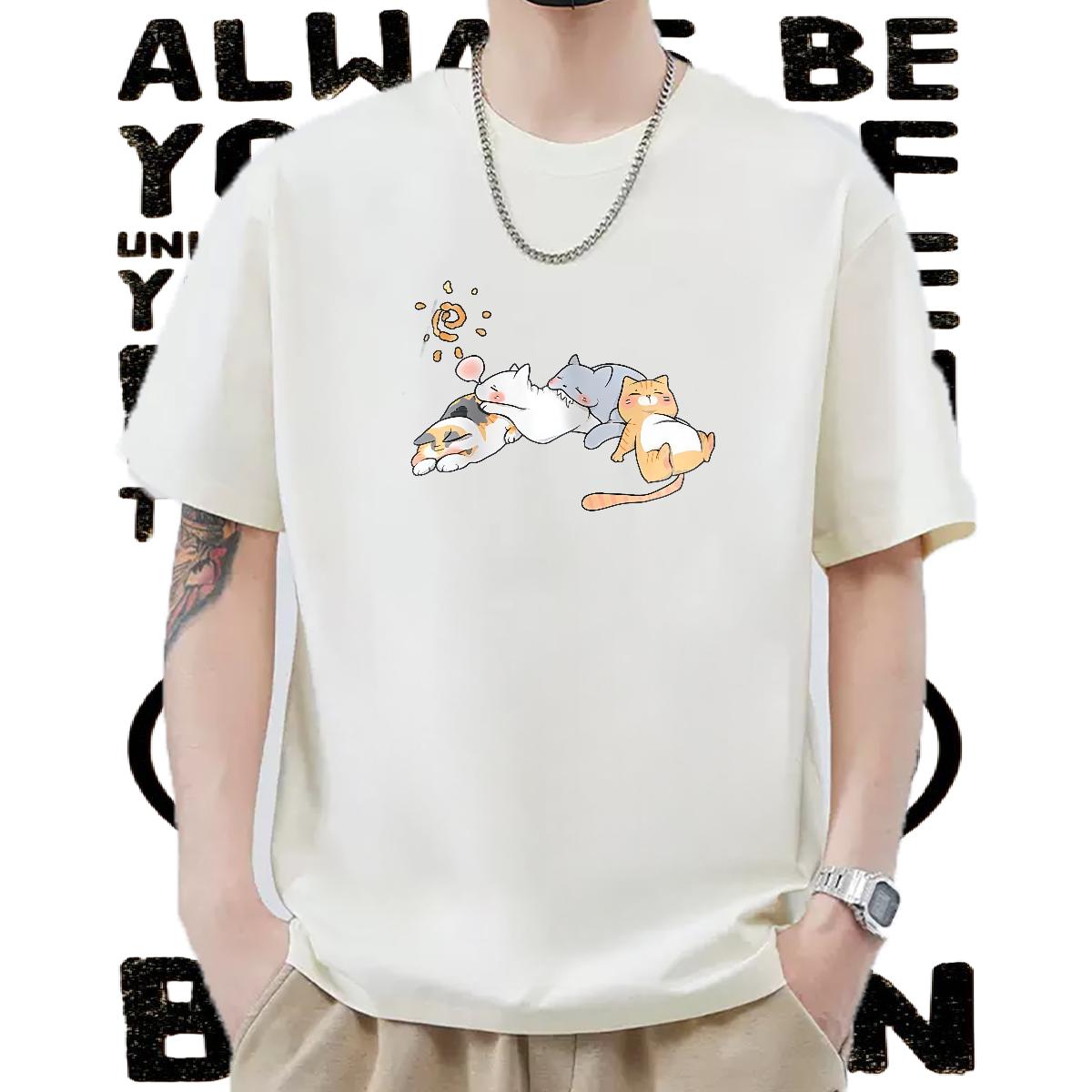 New T Shirts Men Oversized Casual Men Tshirts Cotton Breathable High Quality