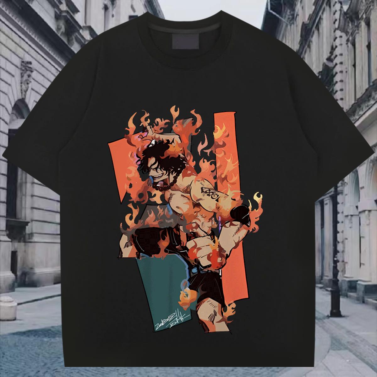 Comfortable T Shirt For Man Hip Hop Street Short sleeve Cotton Soft Men Clothes T-Shirt Casual New Custom Cartoon Tee Shirt