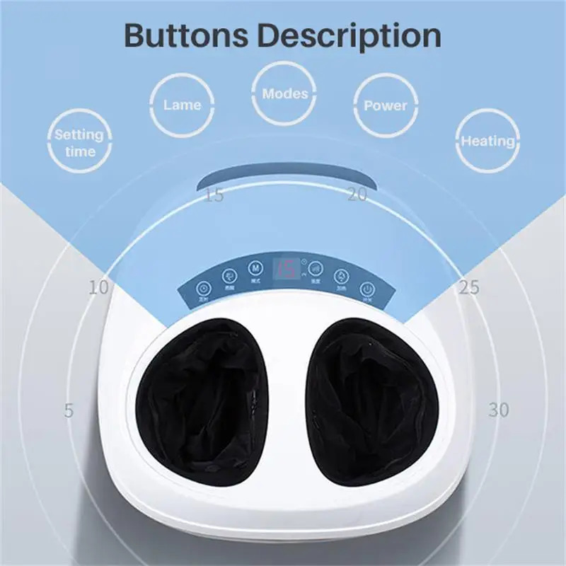 Electric foot massage machine heat pressing finger pressure foot massage to relieve roller muscle relaxation 240713