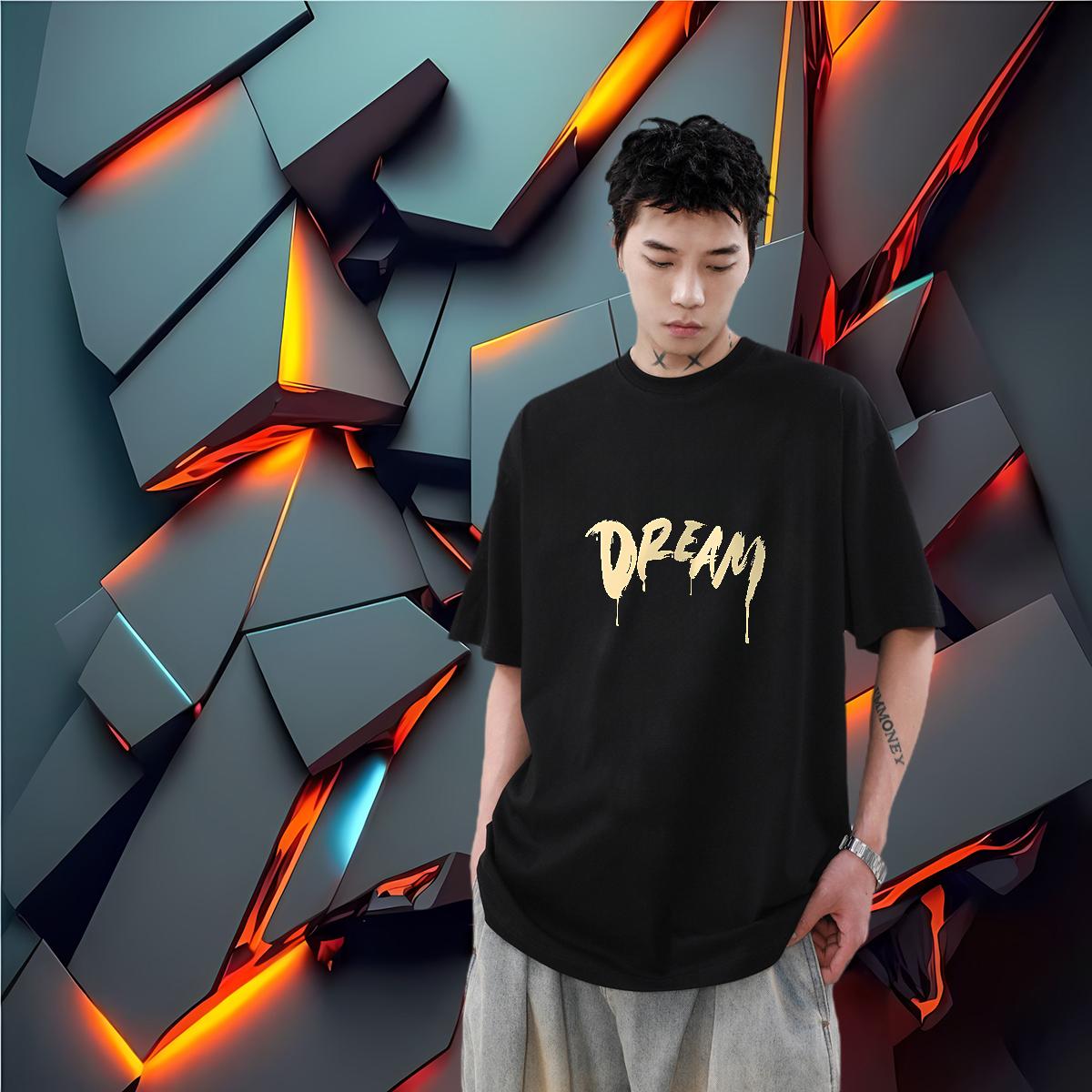 2024 New Man T Shirts Cartoon Print Street Casual Tshirts Cotton Breathable Short Sleeve Classic