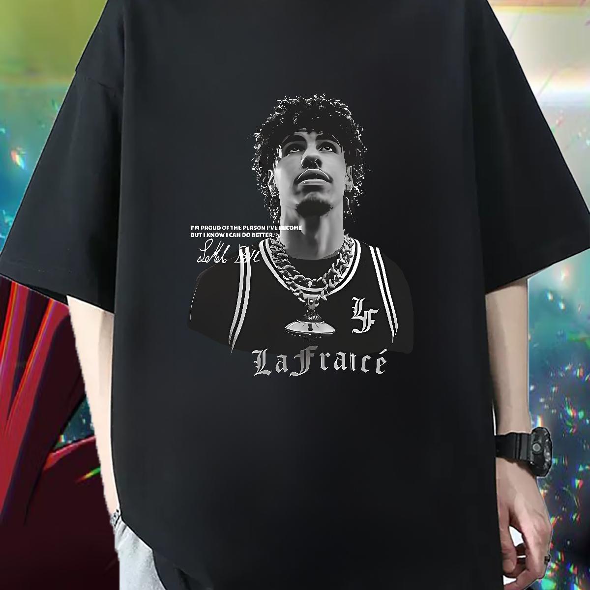 New T Shirt For Man Custom Print Plus Size Anime Printing Street Men Tops Tees Breathable Crew Neck Designer