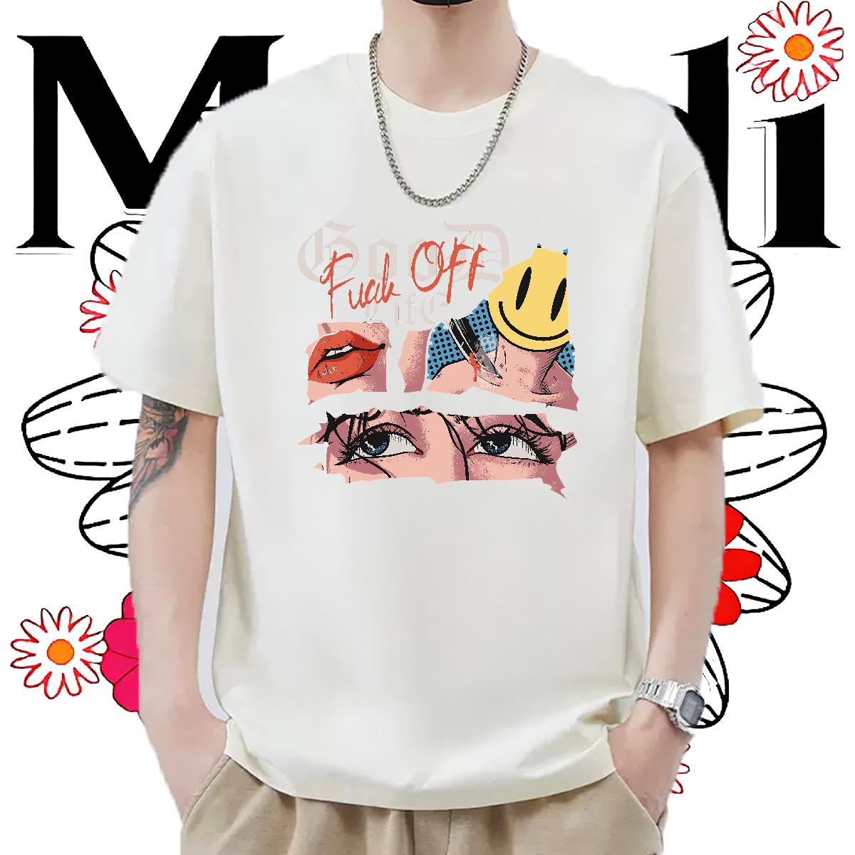 2024 Designer T Shirt For Man White Plus Size Men Clothes T-Shirt Street Crew Neck Cotton Brand Polos