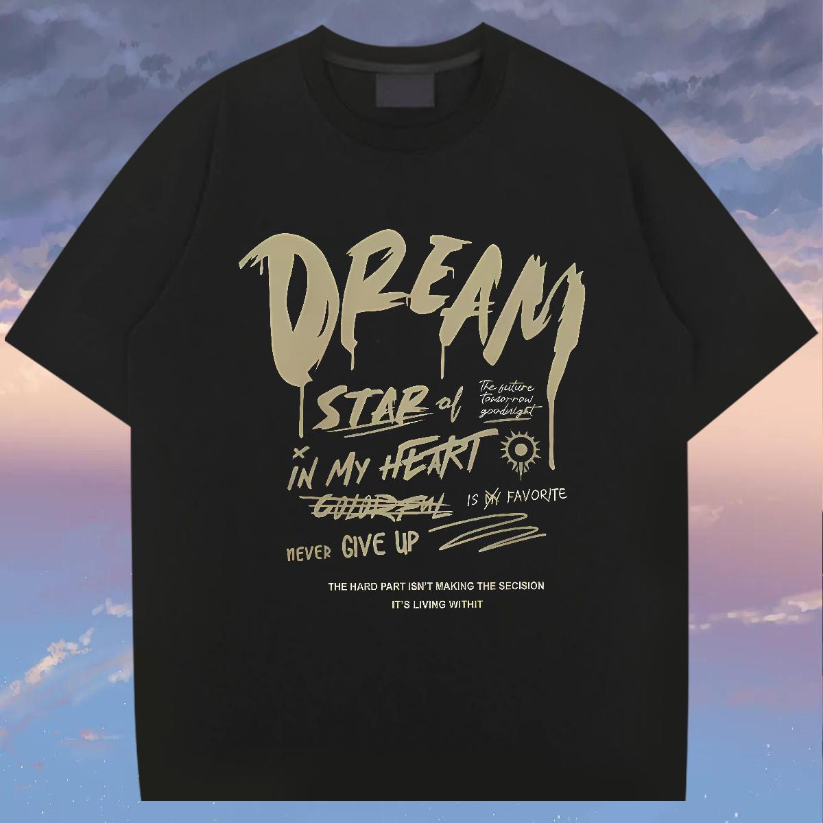 Fashion Design Men T Shirts DIY Logo Men Clothes T-Shirt Street Casual Cotton Breathable Short Sleeve Designer Tops Tees