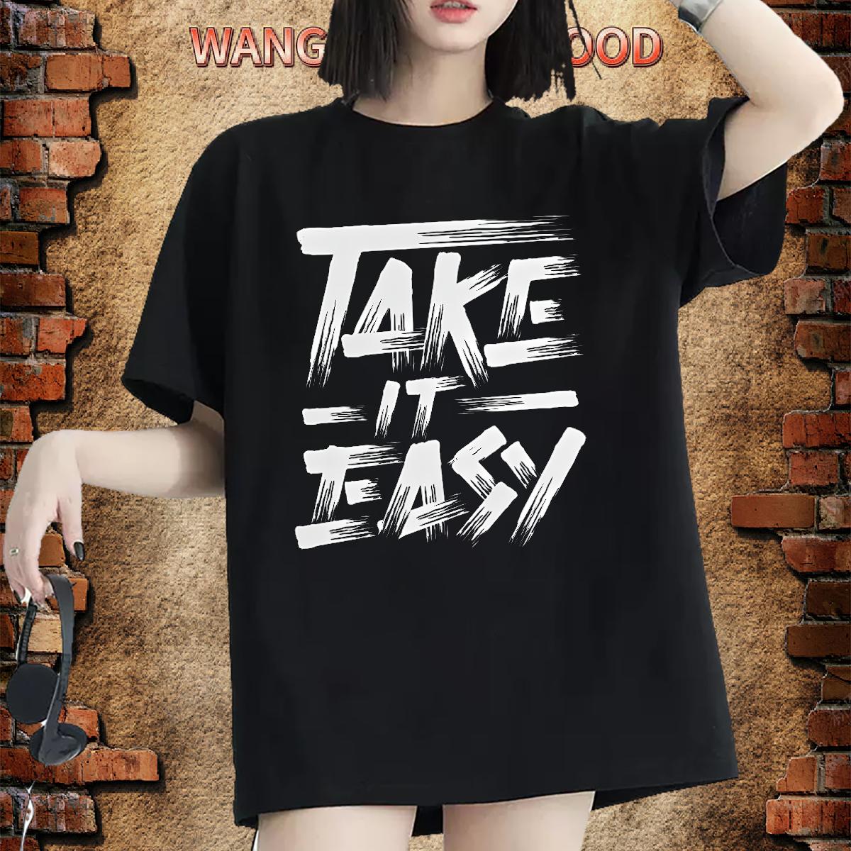 Factory Direct T shirt Cotton Comfortable White Plus Size Clothings High Street Hip Hop Designer Nice Woman Tshirt