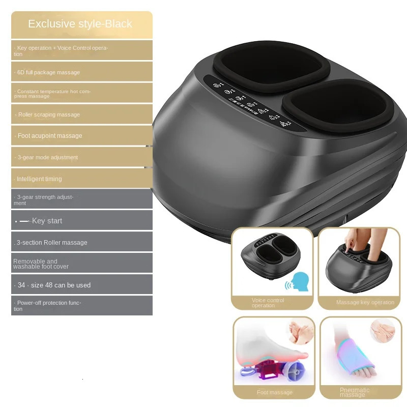Foot Massage Machine Foot Massager Fully Automatic Electric Heating Foot Tip Massager 240713