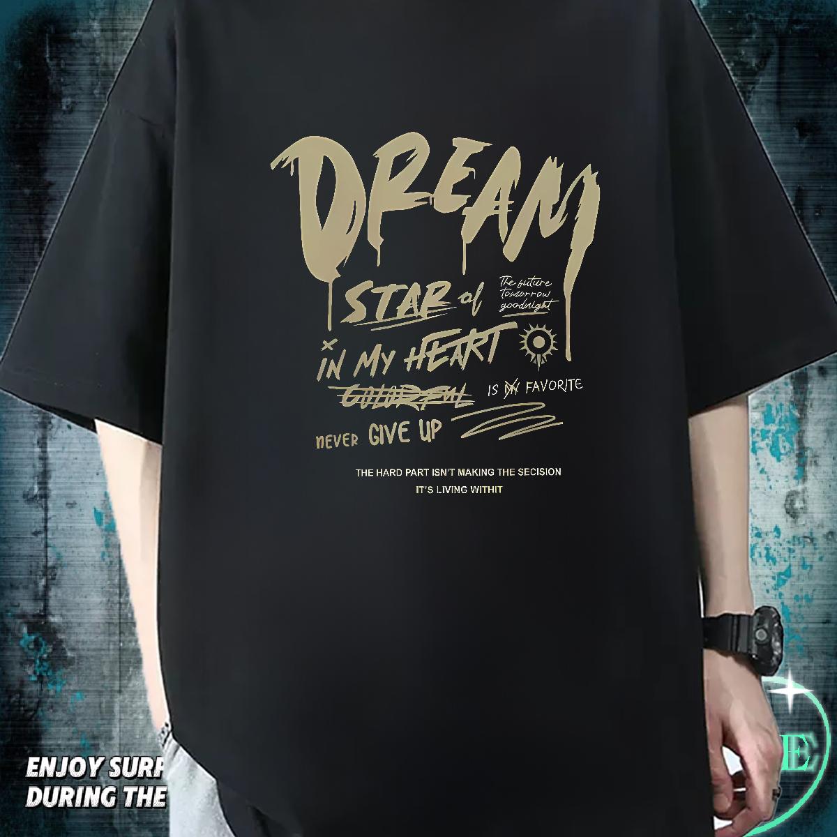 Popular Men Tops Tees Cotton Breathable Beach Man T Shirts Custom Cartoon DIY Customized Tops Shirt