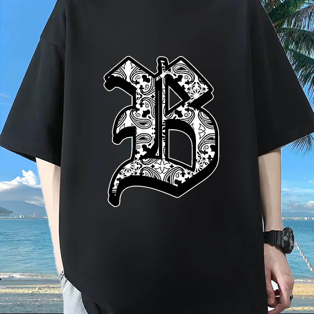 Classic T shirt Black Oversized Casual Beach Couples T Shirts Cotton Breathable Short Sleeve Loose