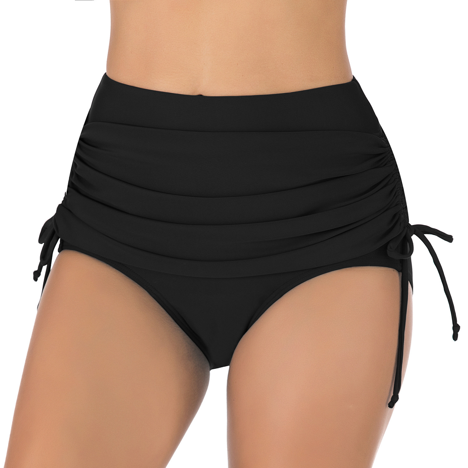 Leisure Vacation Women's Split Body Skirt Sexy Single Piece Solid Color Versatile Adjustable High Waisted Swimming Pants Bifurcated Self-cultivat