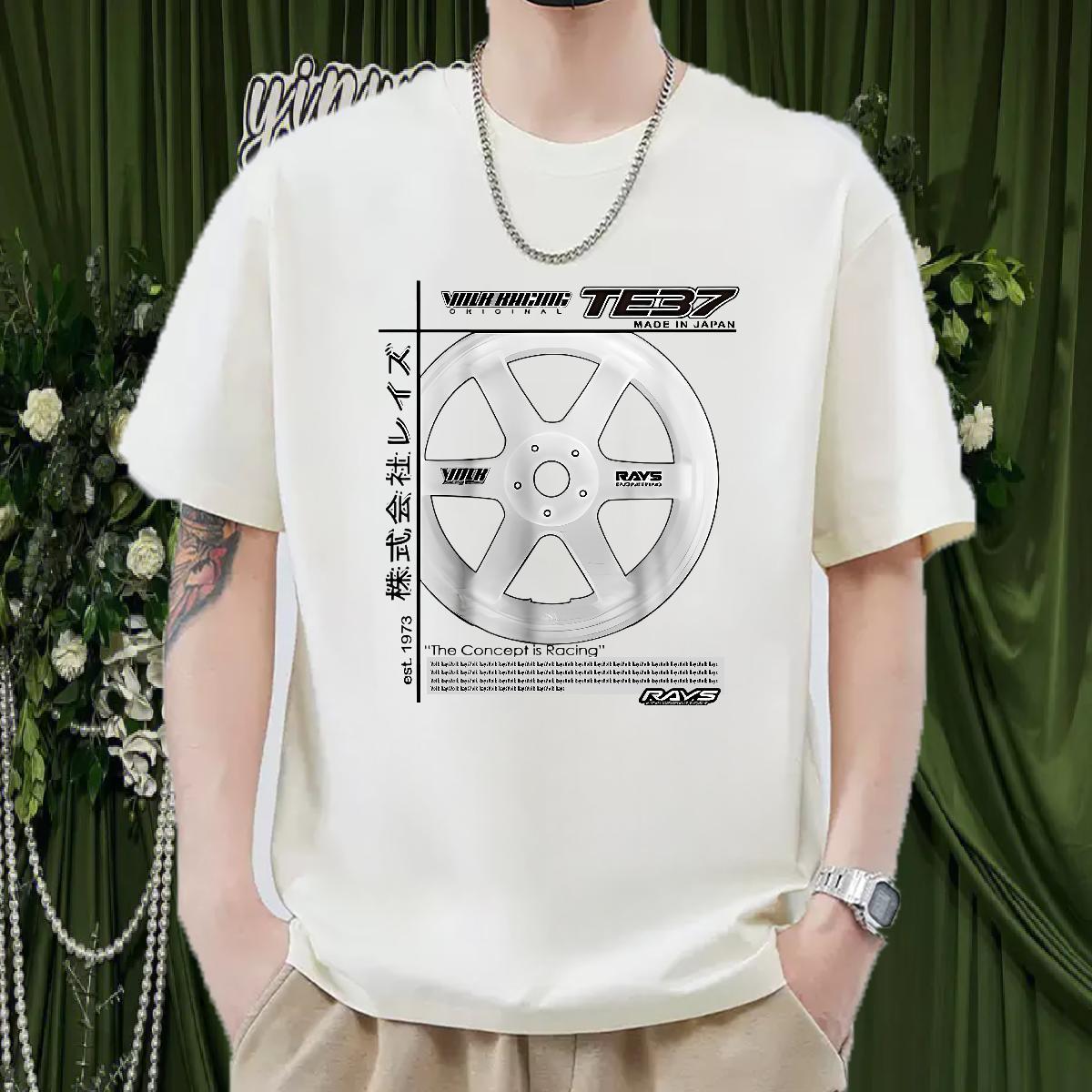 Cool Couples T Shirts Breathable Crew Neck Cotton Summer Casual T-Shirts for Men Anime Print Fashion Designer Wear