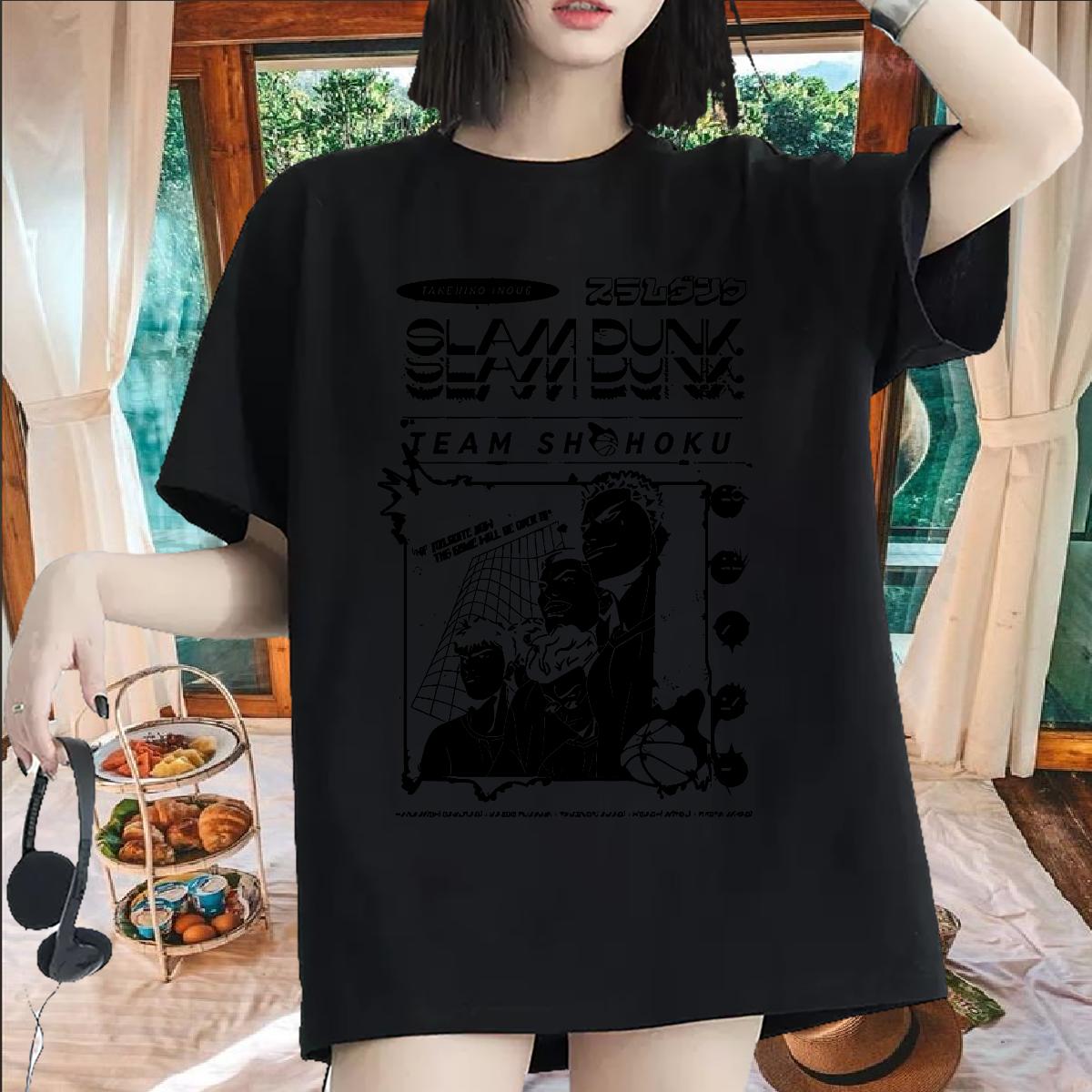 2024 T Shirt For Woman Cotton O Neck Short Sleeves Street Womens Tshirts Anime Oversized 5A Tees