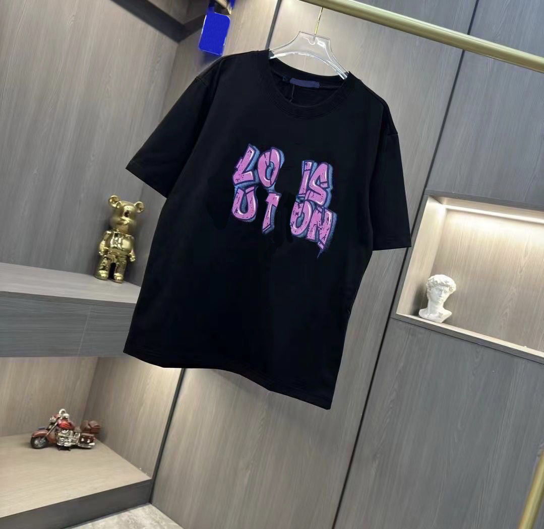 Summer homme Men's Designer Fashion top Alphabet print oversized short-sleeved sweatshirt Casual T-shirt pullover Cotton clothing