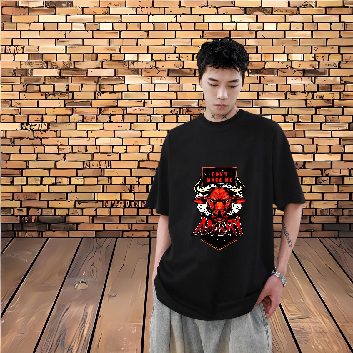 Cool Design T-Shirts for Men Beach Cotton Breathable Men Clothes T-Shirt Stylist Anime Tops