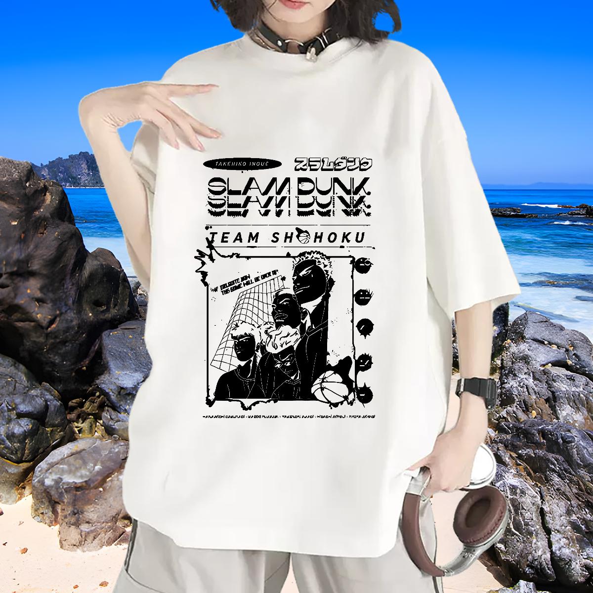 Crew Neck Cotton Breathable Womens T Shirts New Summer Casual Unisex Tshirts DIY Anime Loose fit Polos