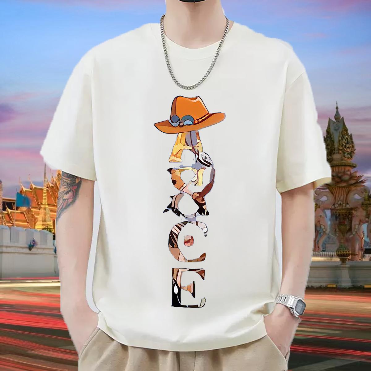 Stylist Men T Shirts Custom Printing Men Clothes T-Shirt Casual Daily Wear Breathable Crew Neck Cotton Brand Tops Tees