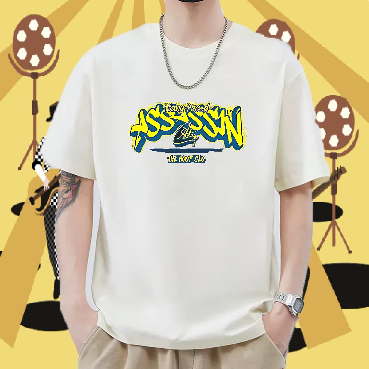 2024 New T shirt Custom Printing Daily Wear Mens Tshirts 180g Cotton Loose