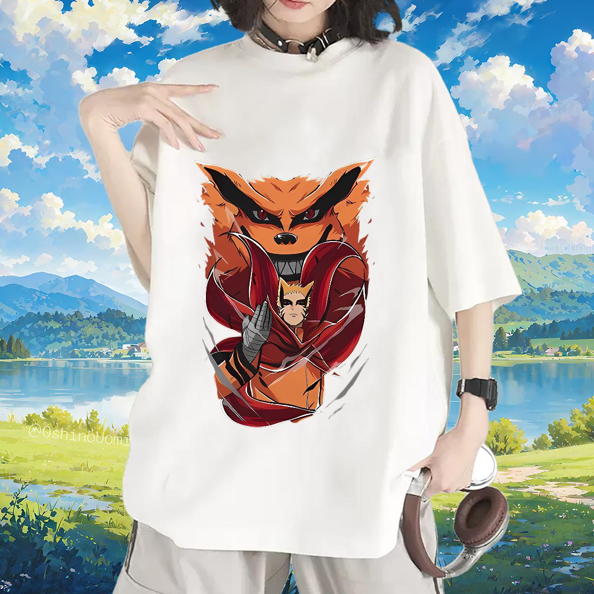 Brand Womens T Shirts Breathable Crew Neck Cotton Summer Casual Unisex Tshirts Anime Female Tees Shirts