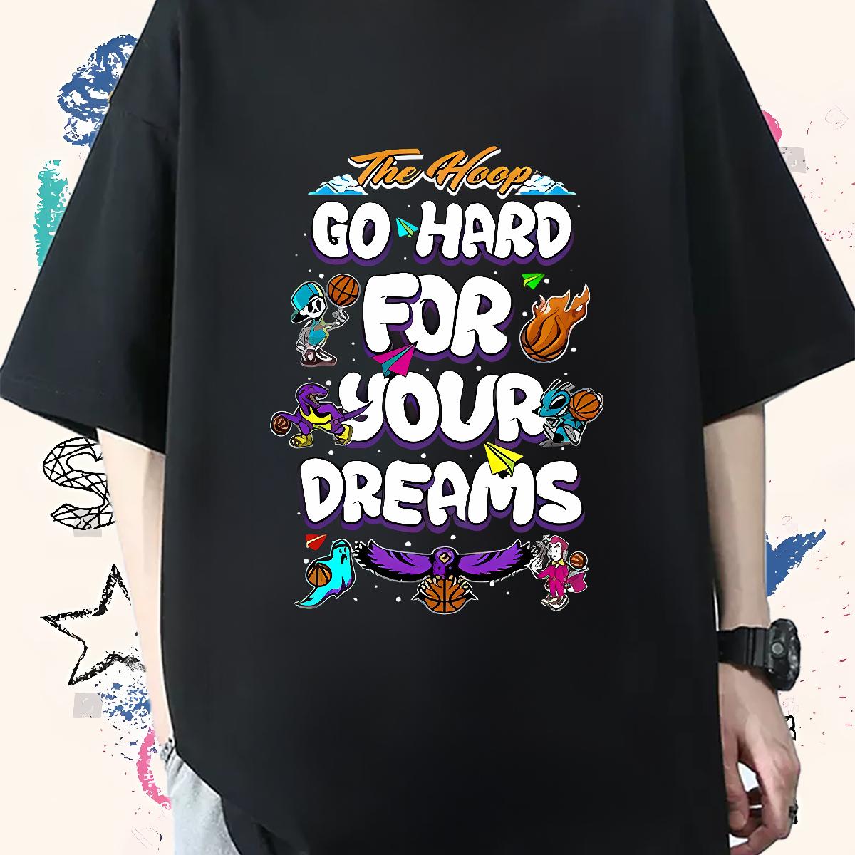 Customized Men T Shirts Black White Street Casual Couples T Shirts Crew Neck Cotton Loose