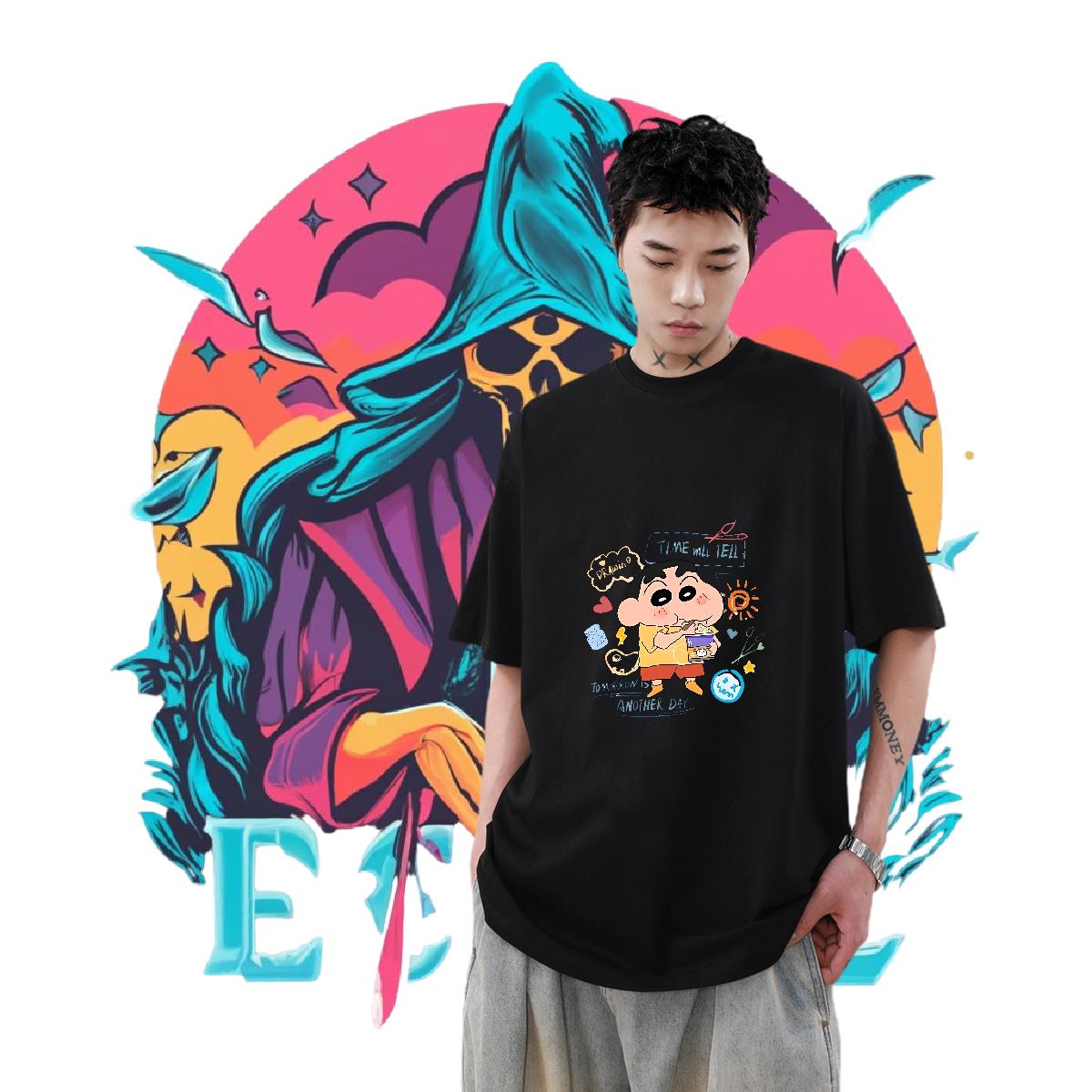 DIY Customized T-Shirts Plus Size Cartoon Daily Wear Tshirts Cotton Breathable Soft Cool Design