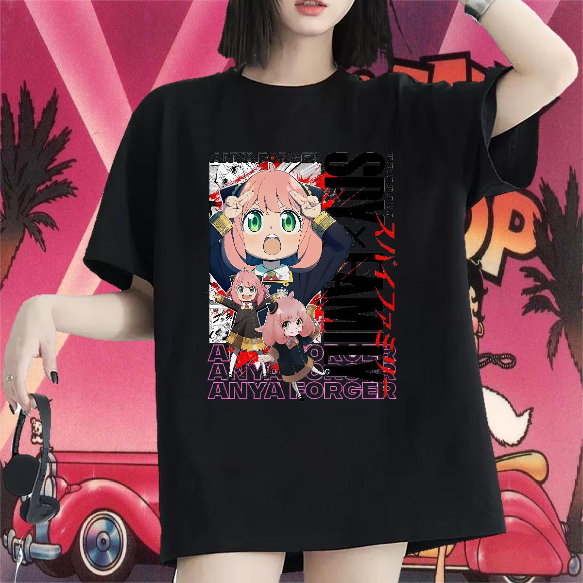 Casual New T Shirt For Woman Cotton Comfortable Home Outdoor Couples T Shirts Anime Oversized Lady Tops Tees