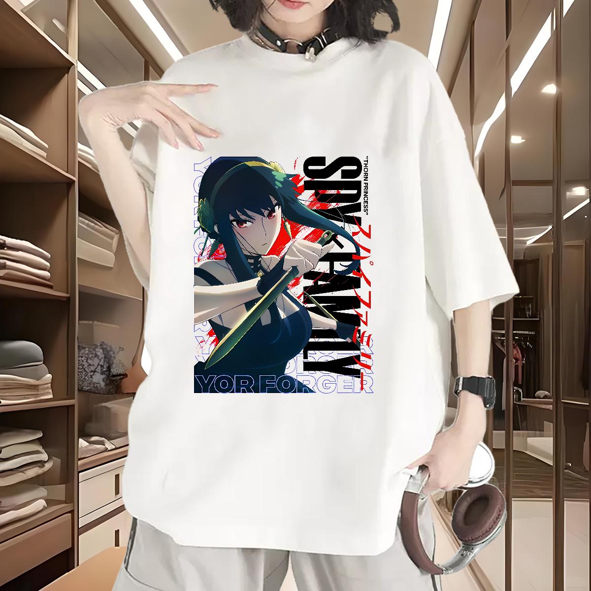 Round Neck Short Sleeve T-Shirts 2024 Home Outdoor Women Tshirts Cartoon Floral Printing Wholesale Tops Shirt